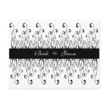 Black &amp; White Wedding - Save The Date Post Cards