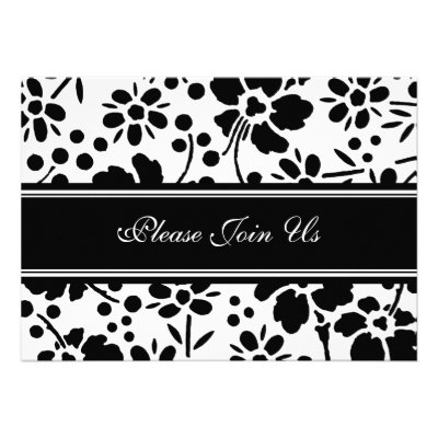 Black & White Wedding Vow Renewal Invitations