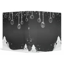 black white winter binder