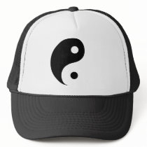 Black & White Yin Yang Hat by InsideOut_Tees Black & White Yin Yang Hat