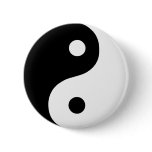 Black & White Yin Yang Symbol buttons