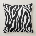 Black White Zebra Design Pillow pillows