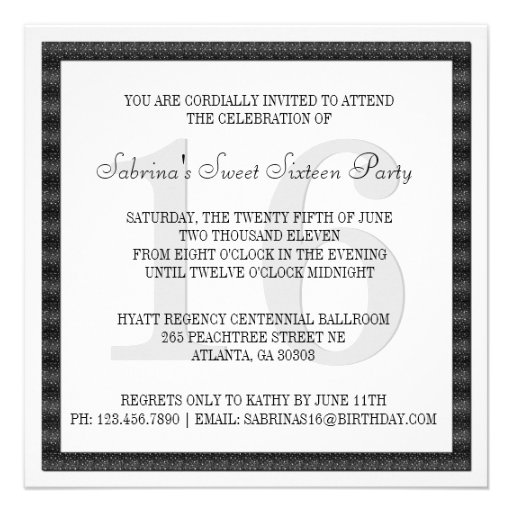 Black White Zebra Invite Ribbon & Jeweled Bow