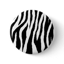 Black & White Zebra Print Pin