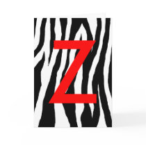 Black & White Zebra Print Cards