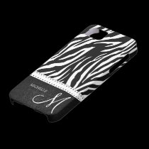 Black & White Zebra stripes with Black damask casemate cases