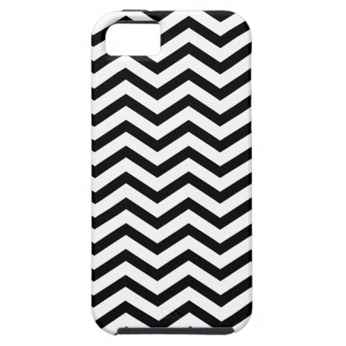 Black &amp; White Zigzag Pattern iPhone 5 Case