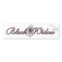 Black Widow bumper stickers by MoonArtandDesigns Black Widow bumper stickers