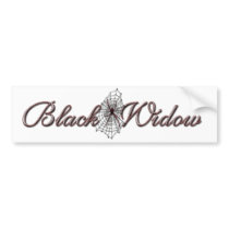 Black Widow bumper stickers by MoonArtandDesigns Black Widow bumper stickers