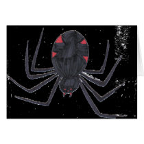 Black Widow Greeting Cards