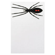 Black Widow *Creepy Spider Design* stationery