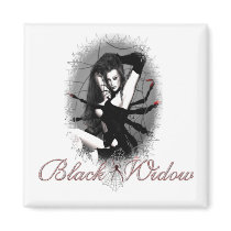 Black Widow magnets by MoonArtandDesigns Black Widow magnets