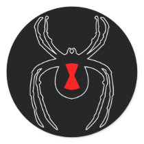 Black Widow Outline stickers by jbx9000 Black Widow Outline stickers