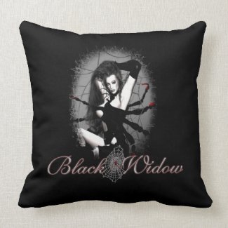 Black Widow Pillow throwpillow