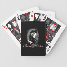 Black Widow Playing Cards