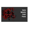 Black Widow Spider Business Card business cards by RockHouseCo Black Widow Spider Business Card business cards