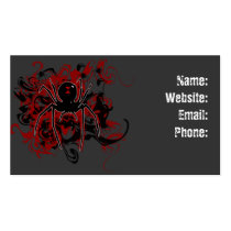Black Widow Spider Business Card business cards by RockHouseCo Black Widow Spider Business Card business cards