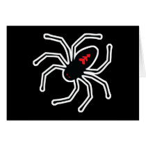 black widow spider greeting cards