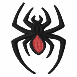 Black Widow Spider embroideredshirt