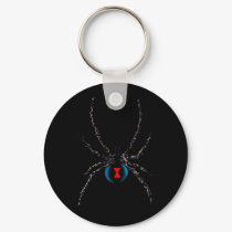 Black Widow Spider Keychain by Lotacats Black Widow Spider Keychain