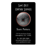 Black Widow Spider Pest Control Business Cards