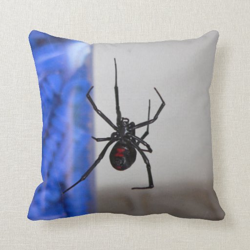 plush spider pillow