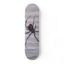 black widow spider custom skateboard