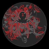 Black Widow Spider Stickers stickers