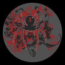 Black Widow Spider Stickers stickers