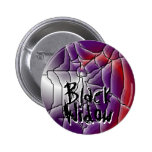 Black Widow Spider Web Pin