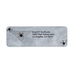 Black Widow Spider Web Retun Address Labels