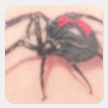 BLACK WIDOW SQUARE STICKERS