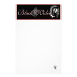 Black Widow Stationery