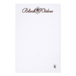 Black Widow Stationery 2