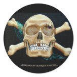 "Black Widow's New Home" Round Stickers