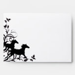 Black Wild Horses Envelopes