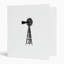 Black Windmill.png 3 Ring Binder