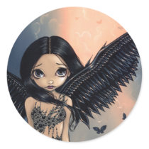 "Black Winged Angel" Sticker