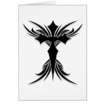 Black Winged Cross cards