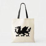 Black Winged Wales Dragon Silhouette bag