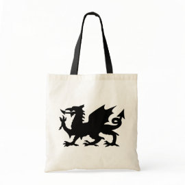 Black Winged Wales Dragon Silhouette bag