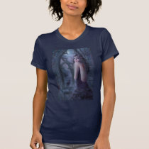 wing, gothic, dark, window, woman, cry, eyes, crow, raven, Camiseta com design gráfico personalizado