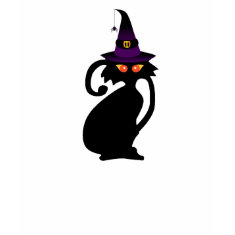 Black Witch Cat T-Shirt shirt