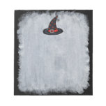 Black Witch Hat Stars Cute Spider Halloween Notepads