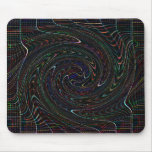 Black with colorful accent Spiral Mousepad