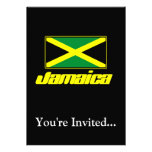 Black with Jamaica Flag Personalized Invites