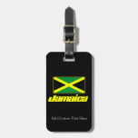 Black with Jamaica Flag Tag For Bags