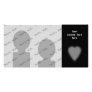 Black with Misty Heart Photo Greeting Card