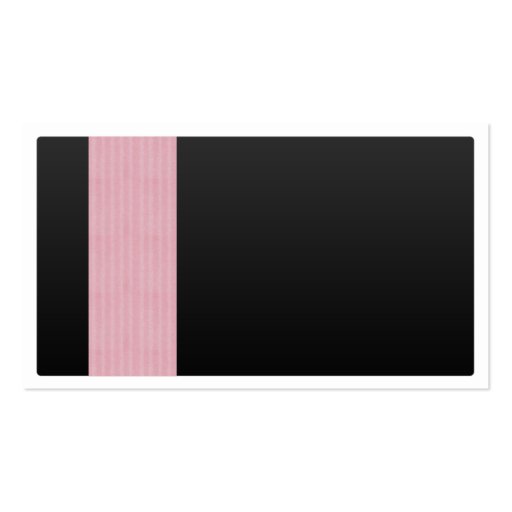 Black with Pink Pattern Business Card Template (front side)