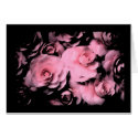 Black with Pink Roses cards by VaArteest Black with Pink Roses cards